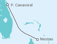 Reiseroute der Kreuzfahrt  BAHAMAS CRUISE - Carnival Cruise Line