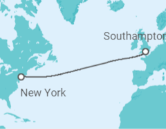 Reiseroute der Kreuzfahrt  Vereinigtes Königreich - Cunard
