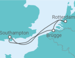 Reiseroute der Kreuzfahrt  BELGIUM AND NETHERLANDS - PO Cruises
