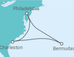 Reiseroute der Kreuzfahrt  Bermudas, USA - NCL Norwegian Cruise Line