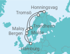 Reiseroute der Kreuzfahrt  Norwegen Alles Inklusive - MSC Cruises
