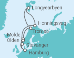Reiseroute der Kreuzfahrt  Norwegen Alles Inklusive - MSC Cruises