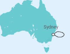 Reiseroute der Kreuzfahrt  GETAWAY - Carnival Cruise Line