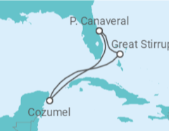 Reiseroute der Kreuzfahrt  Mexiko - NCL Norwegian Cruise Line