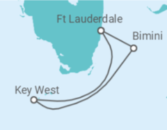 Reiseroute der Kreuzfahrt  USA - Celebrity Cruises