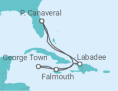 Reiseroute der Kreuzfahrt  Bahamas, Jamaika - Royal Caribbean