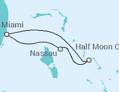 Reiseroute der Kreuzfahrt  BAHAMAS - Carnival Cruise Line