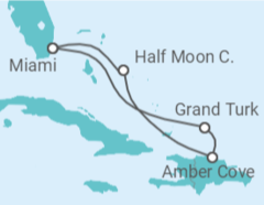 Reiseroute der Kreuzfahrt  EASTERN CARIBBEAN - Carnival Cruise Line