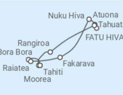 Reiseroute der Kreuzfahrt  Französisch-polynesien - Silversea