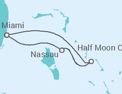 Reiseroute der Kreuzfahrt  BAHAMAS - Carnival Cruise Line