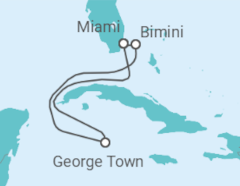 Reiseroute der Kreuzfahrt  Kaimaninseln - Virgin Voyages