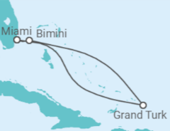 Reiseroute der Kreuzfahrt  Bahamas - Virgin Voyages