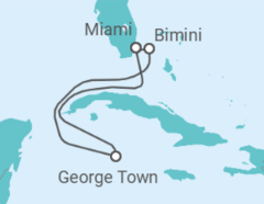 Reiseroute der Kreuzfahrt  Kaimaninseln - Virgin Voyages