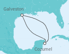 Reiseroute der Kreuzfahrt  Mexiko - Royal Caribbean