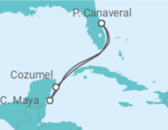 Reiseroute der Kreuzfahrt  Mexiko - Royal Caribbean