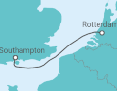 Reiseroute der Kreuzfahrt  Niederlande - Disney Cruise Line