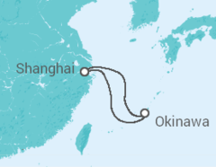 Reiseroute der Kreuzfahrt  Japan - Royal Caribbean
