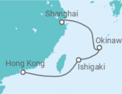 Reiseroute der Kreuzfahrt  Japan - Royal Caribbean