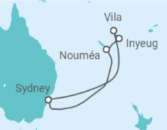 Reiseroute der Kreuzfahrt  Nauru, Vanuatu - Royal Caribbean