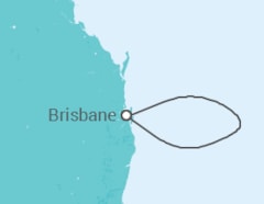 Reiseroute der Kreuzfahrt  Australien - Royal Caribbean
