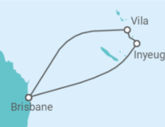 Reiseroute der Kreuzfahrt  Vanuatu - Royal Caribbean