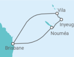 Reiseroute der Kreuzfahrt  Nauru, Vanuatu - Royal Caribbean