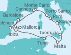 Reiseroute der Kreuzfahrt  An Extended Journey through Timeless Coastal Beauty & Cultural Splendour - Explora Journeys