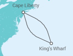 Reiseroute der Kreuzfahrt  Bermudas - Celebrity Cruises