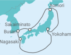 Reiseroute der Kreuzfahrt  Sea of Japan - Princess Cruises