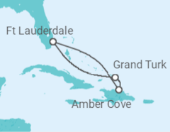 Reiseroute der Kreuzfahrt  Eastern Caribbean with Turks &Caicos - Princess Cruises