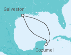 Reiseroute der Kreuzfahrt  WESTERN CARIBBEAN - Carnival Cruise Line