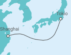 Reiseroute der Kreuzfahrt  Japan Alles Inklusive - MSC Cruises
