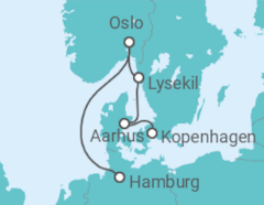 Reiseroute der Kreuzfahrt  A Journey of Design, Heritage & Harbours - Explora Journeys