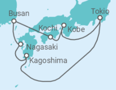 Reiseroute der Kreuzfahrt  A Journey through Traditions and Coastal City Wonders - Explora Journeys