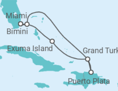 Reiseroute der Kreuzfahrt  Islands of Paradise Voyage - Silversea