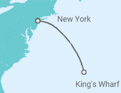 Reiseroute der Kreuzfahrt  Bermudas - Carnival Cruise Line
