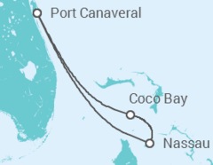 Reiseroute der Kreuzfahrt  Bahamas - Royal Caribbean