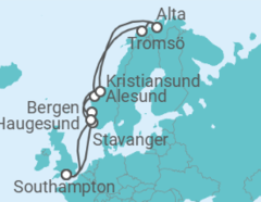 Reiseroute der Kreuzfahrt  Norwegen - NCL Norwegian Cruise Line