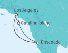 Reiseroute der Kreuzfahrt  BAJA MEXICO - Carnival Cruise Line