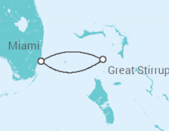 Reiseroute der Kreuzfahrt  USA - NCL Norwegian Cruise Line