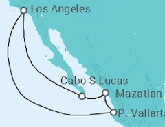 Reiseroute der Kreuzfahrt  Mexiko - NCL Norwegian Cruise Line