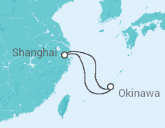 Reiseroute der Kreuzfahrt  Japan - Royal Caribbean