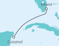 Reiseroute der Kreuzfahrt  Mexiko - Royal Caribbean