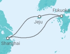 Reiseroute der Kreuzfahrt  Südkorea - Royal Caribbean