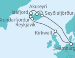 Reiseroute der Kreuzfahrt  Island, Vereinigtes Königreich Alles Inklusive - Costa Kreuzfahrten