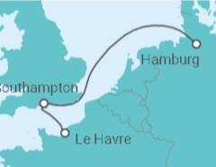 Reiseroute der Kreuzfahrt  Vereinigtes Königreich - MSC Cruceros