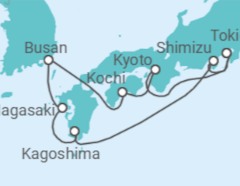 Reiseroute der Kreuzfahrt  Japan, Südkorea Alles Inklusive - Celebrity Cruises