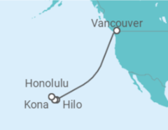 Reiseroute der Kreuzfahrt  USA Alles Inklusive - Celebrity Cruises