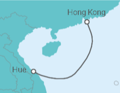 Reiseroute der Kreuzfahrt  China - Royal Caribbean