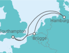 Reiseroute der Kreuzfahrt  Deutschland, Belgien - Royal Caribbean